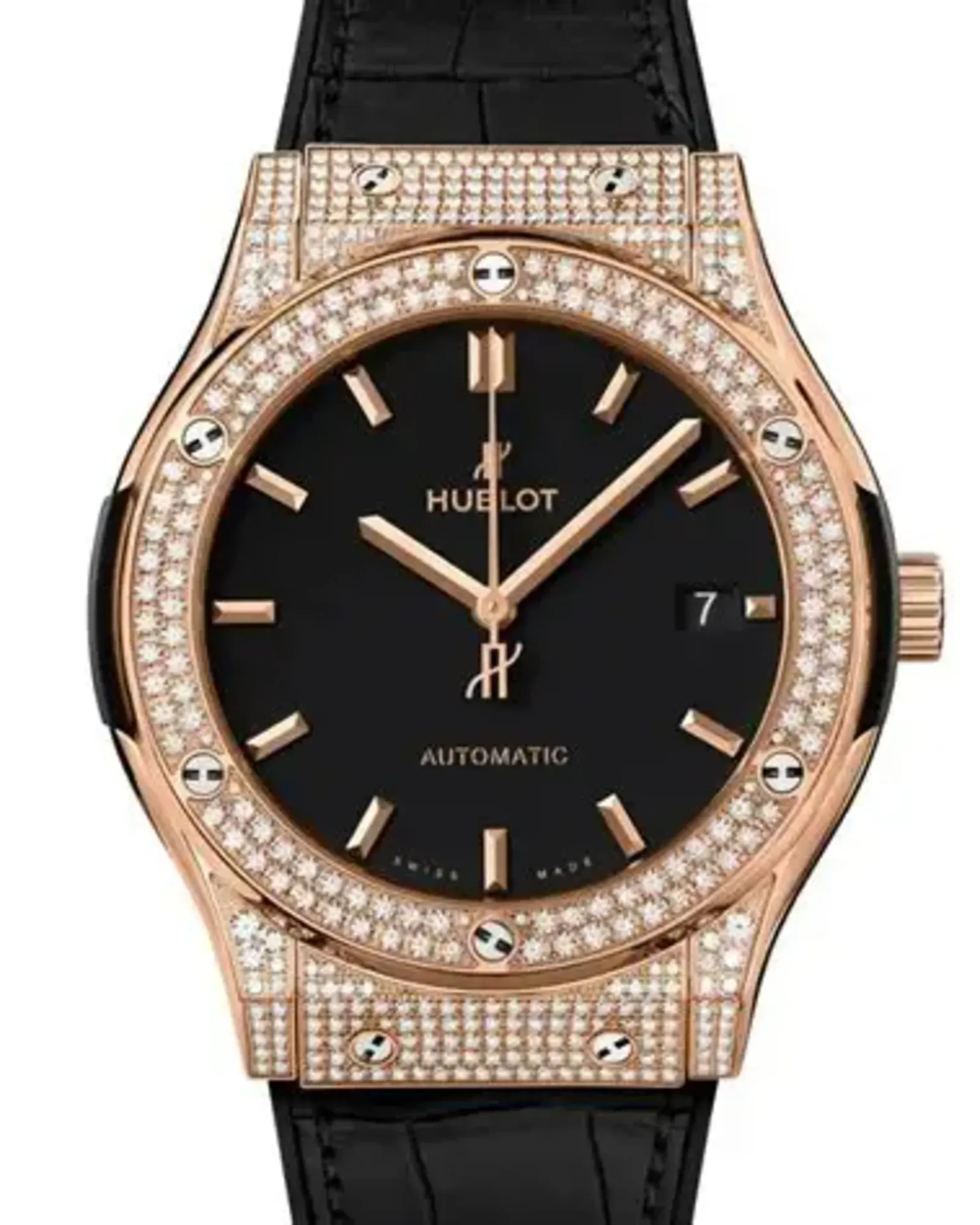Classic Fusion King Gold Pave Diamond 38mm - đồng hồ