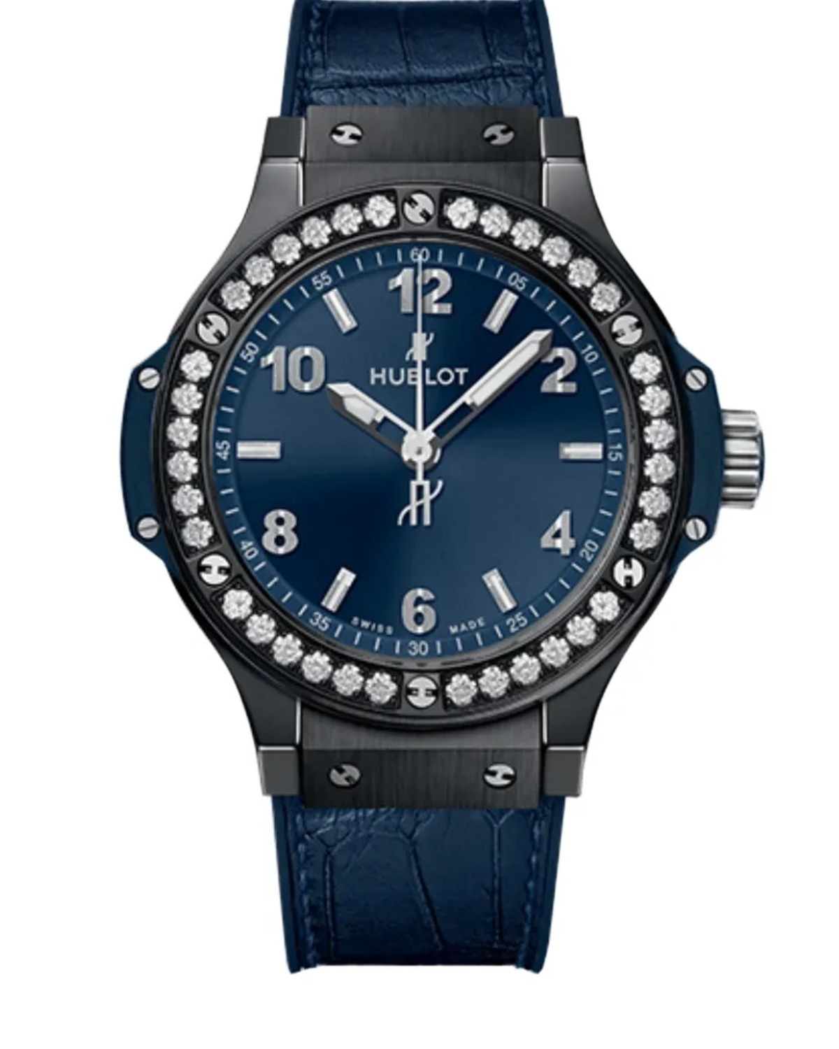 Big Bang Ceramic Blue Diamonds 38mm - đồng hồ
