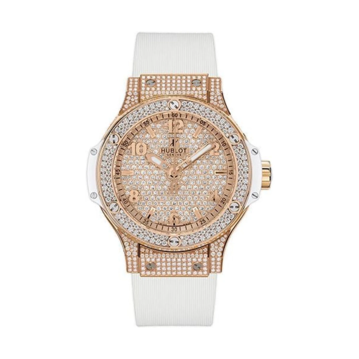 Big Bang Gold 38 Full Diamond White - đồng hồ